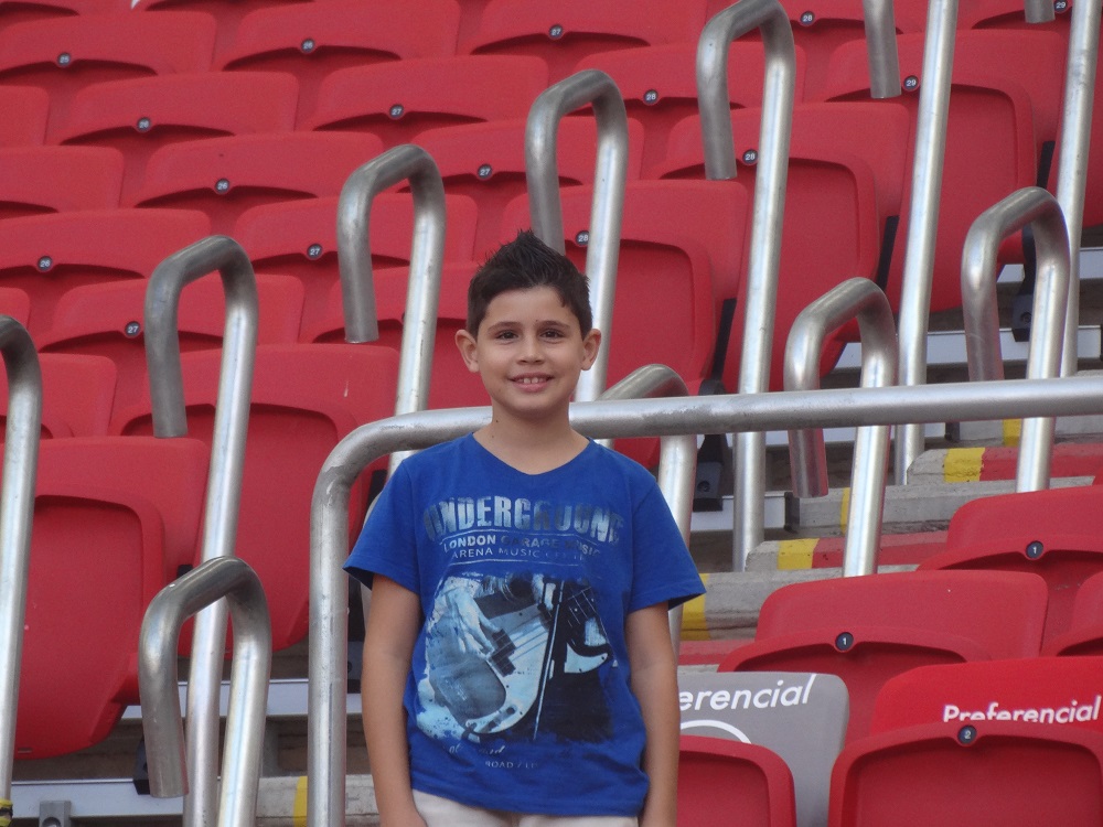 Photo of me visiting the Internacional stadium